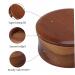 Premium Wooden Shaving Soap Bowl - 4.5x2.2 Inch with Lid | Ideal for Easy Lather & Wet Shaving | Perfect Gift for Men - Buy Online on SooperMarket.com