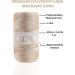 2mm x 250 yards Polypropylene Macrame Cord for Crafts - Latte Macrame Cord for Bags, Wall Hangings, Rugs - 750ft Macrame Bag Cord - Buy Online on SooperMarket.com