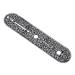 Guitar Control Plate Replacement Small Carved Metal Guitar Control Plate for TL TELE for Electric Guitar Control Plate Accessory(Silver)