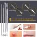 Aibee 10pcs Blackhead Remover Set - Stainless Steel Comedone Squeezer & Pimple Tweezers for Facial & Acne Care - Best Blackhead Removal Tools - Buy Online on SooperMarket.com
