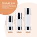 Longway Silver Airless Cosmetic Cream Pump Bottle Travel Size 1oz/30ml (Pack of 6) - Refillable Containers - Buy Online on SooperMarket.com