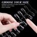 Gelike ec Short Almond Nail Tips 240PCS Clear Nail Extensions Kit | Break Resistant Full Cover Pre-Buff PMMA Soft Gel Resin Fake Nails 12 Sizes - Short Almond - Buy Online on SooperMarket.com