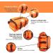 Fully Stocked EMT Trauma Bag with Tourniquet, Chest Seals, and First Aid Supplies - Orange - Buy Online on SooperMarket.com