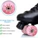 Nezylaf 8 Pack 32x58mm 82A Roller Skate Wheels with Glitter Powder + Skate Tool - Pink, Indoor/Outdoor Skate Replacement Accessories - Buy Online on SooperMarket.com
