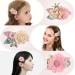Supgomax Flower Hair Clips - 6 Pack Baby & Girls Hair Accessories | Floral Hair Loop Clips for Perfect Styling - Buy Online on SooperMarket.com
