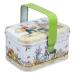 ABOOFAN 1pc Box easter tote mini bunny tinplate biscuit case metal Easter Candy Case Toy Jewelry Box child