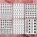 French Tip Nail Stickers - 6 Sheets Funny Printing Decals with Butterfly, Star, Heart Designs for French Manicure - Self-Adhesive 3D Nail Art Templates - Buy Online on SooperMarket.com