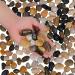 Hisredsun 2.1 lb Natural Polished Pebbles - 0.4-1 inch Decorative Stones for Garden, Aquarium and Vase Fillers - 0.95kg Multi-Use River Rocks - Buy Online on SooperMarket.com
