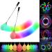 LED POI Balls 2 Set - for beginners and professionals with rainbow colors and strobe effect |Improved POI juggling balls for children and adults |1x pair of premium light