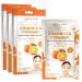 Vitamin C & Collagen Under Eye Patches 3 Pack - Diminishes Dark Circles & Puffiness Anti-aging Cooling & Soothing Eye Pads - Cruelty Free Korean Skincare Vitamin C & Collagen (15 Pairs)