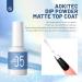 Aokitec Matte Dip Top Coat - 15ML Long-Lasting Matte Gel for Dip Powder Manicure | Velvet Finish for Salon & DIY Use | Perfect for Nail Art - Buy Online on SooperMarket.com