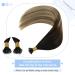 Youngsee Nanoring Extensions - Real Hair Balayage 35cm Nano Hair Extensions | Brown & Blond Shades | 50g #2/6/24 - Buy Online on SooperMarket.com
