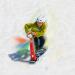 Geospace LED Ski Scooter - Foldable Snowboard Kick-Scooter for Snow Use - Assorted Colors - Buy Online on SooperMarket.com
