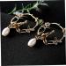 PACKOVE Circle Earrings Fashion Earrings Women Earrings Flower Earrings Vintage Accessories - Buy Online on SooperMarket.com