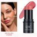 Ho Blush Stick Cream Blush Makeup Wand - Long-Wearing Natural-Looking Cheeks Tint - Bright Peach Blusher Stick - Daily Wear 3D Wonder Stick 05 Pink Red - Buy Online on SooperMarket.com
