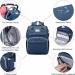 Shop SndMor Dark Blue Diaper Bag Backpack - Multifunctional with Bed Function Stroller Hooks Ideal for Moms & Dads | International Shipping - Buy Online on SooperMarket.com