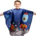 Ccbeauty Waterproof Hairdressing Cap for Kids | Adjustable Children's Hair Cutting Apron | Blue Space Pattern Toddler Hairdresser Slop - Buy Online on SooperMarket.com