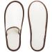Frcctre 15 Pairs Non-Slip Disposable Spa Slippers for Women & Men - Beige/Brown Edge - Buy Online on SooperMarket.com