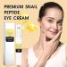 Snail Peptide Eye Cream with Snail Mucin + Niacinamide Eye Serum Roller Snail Eye Cream for Dark Circles and Puffy Eyes Under Eye Cream Anti Aging Anti Wrinkle Fine Lines Korean Skin Care - Buy Online on SooperMarket.com