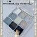 Go Ho Black/Silver Smokey Eyeshadow Palette - 9 Matte & Shimmer Shades for Waterproof Cool Daily Eye Makeup - Buy Online on SooperMarket.com