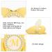 Soft Curved Golden Baby Pacifier | Ergonomic & Safe Pacifier with Clips | 26 Letters | Healthy Bling Design - Buy Online on SooperMarket.com