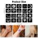Qpout Tattoo Stencils Kit - 16 Sheets for Kids & Adults | Various Small & Big Designs - Skeleton, Spider, Owl, Flower, Butterfly, Tribal Totem | Ideal for Real Tattoos - Buy Online on SooperMarket.com
