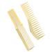 Hair Cutting Comb Wide Tooth Haircut Comb for Salon Hair Styling Heavy Design for All Hair Types (Gold)