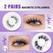 Magnetic Eyelashes with Applicator - No Glue Reusable Lightweight & Soft | 2 Pairs of Wispy Styles by Wendy Lashes (KS02/XM1 - Buy Online on SooperMarket.com