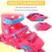 OLYMROLLA Adjustable Inline Skates for Boys Girls Youth - Pink, Medium Unisex Size US 2-4.5 EU 33-36 | Outdoor Roller Blades with PU Wheels and ABEC-7 Bearings - Buy Online on SooperMarket.com