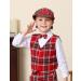 Mint Green Baby Flat Cap for Ages 6-8 Years | Red Plaid Vintage Drivers Hat - Buy Online on SooperMarket.com