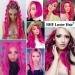 20 Inch Colored Clip in Hair Extensions - 10pcs Straight Pink Fashion Hairpieces for Party Highlights - Buy Online on SooperMarket.com