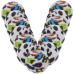 Anneome 20pcs Silicone Bead Set Leopard Print Beads Pacifier Chain Beads Molar Beads Silica Gel Baby Set with Hole As Shown 1.5X1.5X1.5CM