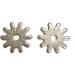 Stainless Steel Spur Rowels - Thin Square 10pt | AJ Tack Wholesale - Buy Online on SooperMarket.com