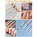 Shop French Tip Nail Stamp Kit | Nail Art Brush & Guide Stickers for Perfect Nail Designs | International Shipping Available - Buy Online on SooperMarket.com