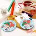YYHHAOFA Sunflower Seeds and Mushroom Prints Christmas Ceramic Round Pendant Decoration - Festive Hanging Ornament for Stores and Homes -2.9 in - Buy Online on SooperMarket.com