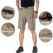 FREE SOLDIER Men's Cargo Shorts 32W x 12L Gray - Lightweight Quick Dry Hiking Tactical Shorts with Belt | Nylon Spandex Blend | Breathable & Durable - Buy Online on SooperMarket.com