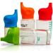 Silicone Sippy Cup Lids - Spill & Leak Proof Soft Spout for Babies, Toddlers, and Kids - Multicolor - Fits Cups 2.17-2.96 in Diameter - Buy Online on SooperMarket.com