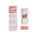 KISS imPRESS No Glue Mani Press-On Nails - Color Instinct Light Pink Short Squoval Shape 30 Nails + Prep Pad & Manicure Tools - Shop Internationally - Buy Online on SooperMarket.com