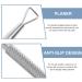 KALLORY Stainless Steel Nail Scraper and Cuticle Pusher Set - Triangle Gel Polish Remover Tool (4 Pcs, Silver) - Buy Online on SooperMarket.com