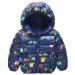 Baby Winter Coat Toddler Hooded Jacket Lightweight Windproof Puffer Coat with Zippers Warm Jackets with Two Pockets Fashion Pattern Waterproof Winter Outfits 18-24 Months C 18-24 Months