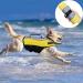 Dog Life Jacket Vest with Detachable Airbags & Buoyancy | Safety Adjustable Swimsuit for Dogs - L Yellow - Buy Online on SooperMarket.com