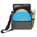 Windspeed Cadet Disc Golf Bag, Portable Waterproof Disc Golf Bag with 10 Discs Capacity, Pro Disc Golf Bag Small with Adjustable Strap, Starter disc Golf Bag for Women and Men (Grey) Rectangle