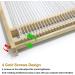 Wooden Multi-Craft Weaving Loom Kit - Large Frame 9.85x15.75x1.3inch - DIY Hand-Knitting Machine for Kids & Adults - White Tapestry Loom with Loom Stick Bar - Beginner-Friendly Handcraft Loom - Buy Online on SooperMarket.com