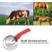 Buy Stainless Steel 6 Ring Curry Comb for Horses Sheep & Cows - Relieve Itching & Shedding (4 Turns) - International Shipping Available - Buy Online on SooperMarket.com