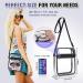Youshuo Clear Stadium Bag - TPU Clear Purse with Front Pocket for Concerts & Sports, Black - Buy Online on SooperMarket.com