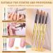 JOSLOVE Size 10 Kolinsky Acrylic Nail Brush - Handmade Round Shape for Acrylic Powder Application - 100% Pure Kolinsky Sable Hair - Gold Handle - DIY Home Salon - Buy Online on SooperMarket.com