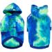 BT Bear Dog Hoodie - Tie-dyed Fleece Pet Sweatshirt for Medium Large Dogs (5XL Blue/Green) - Buy Online on SooperMarket.com
