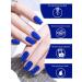 Kalolary 32PCS Cured Gel Nail Polish Strips Adhesive Full Wrap Gel Nail Art Sticker Waterproof Gel Nail Wrap Stickers with Nail File and Stick(UV/LED Lamp Required) (Ultramarine Blue) - Buy Online on SooperMarket.com