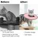 Cat Recovery Collar Pink Adjustable Cat Neck Protective Soft Dog Cat Protective Fasteners Collars for Small Cats Protective Cat Recovery E-Collar Recovery from Surgery or Wound for Cats - Buy Online on SooperMarket.com