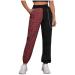 WILLBEST Sport Pants for Women Running Jogger Causal Athletic Workout Sweatpants Ladies Loose Fit Trouser Tracksuit Bottoms Activewear 5507-djufh-red#1 M